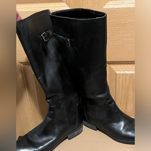 Sam Edelman Patton 2 Riding Boots Black Leather
Side Zip Buckle - Picture 12 of 15